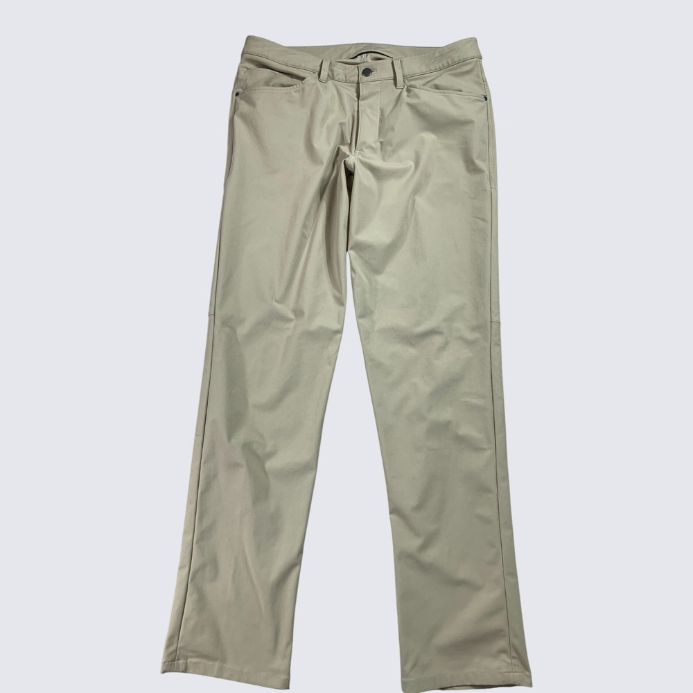 Lululemon Pants Mens 34x33 Wacky Khaki ABC Classic Fit‎ Warpstreme 4 Way Stretch
